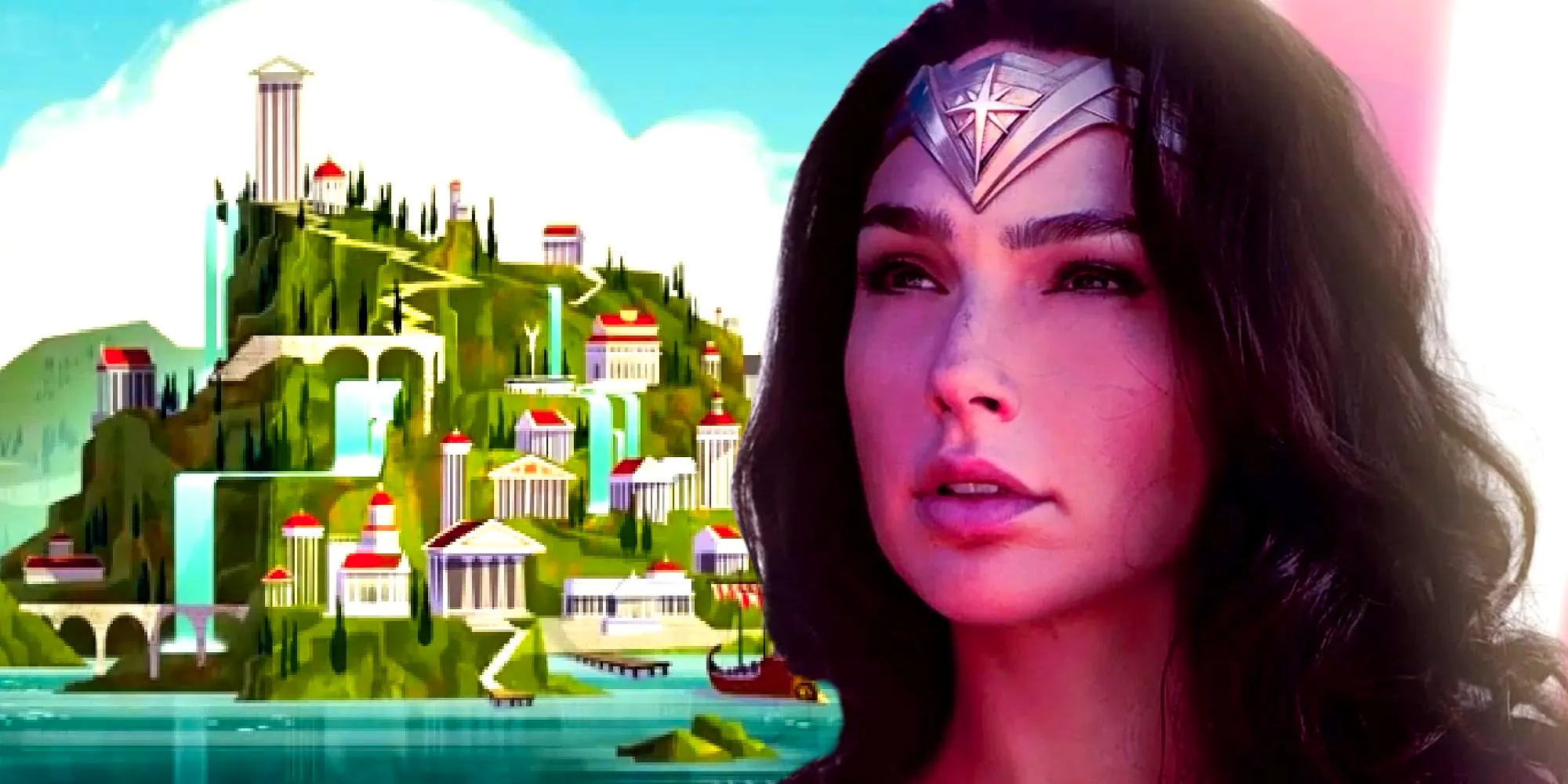 Gal Gadot as Wonder Woman and Themyscira aka Paradise Island Image