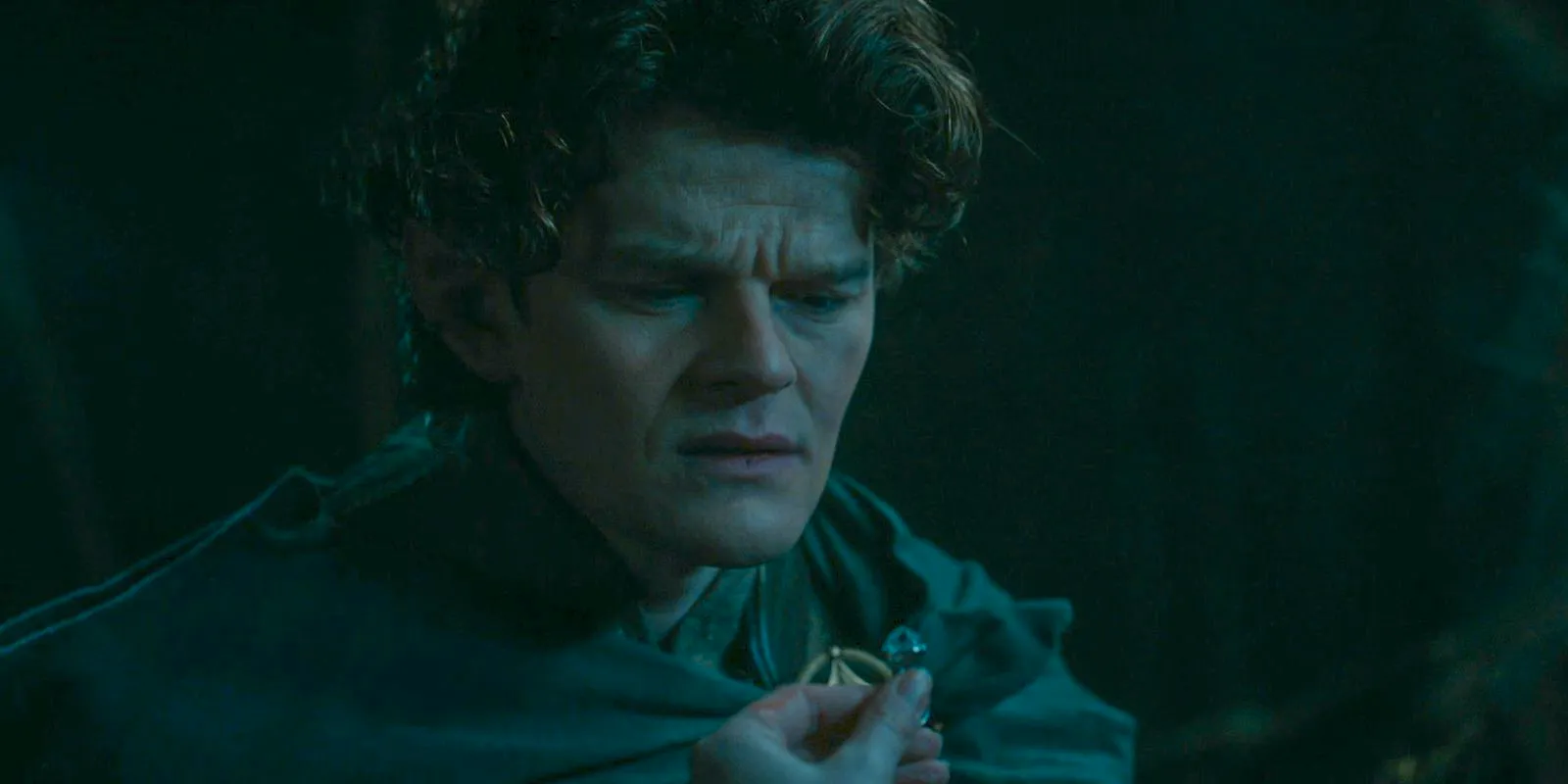 Galadriel hands over the Ring of Power to Elrond (Robert Aramayo) in The Lord of the Rings: The Rings of Power Season 2 Episode 4 Image