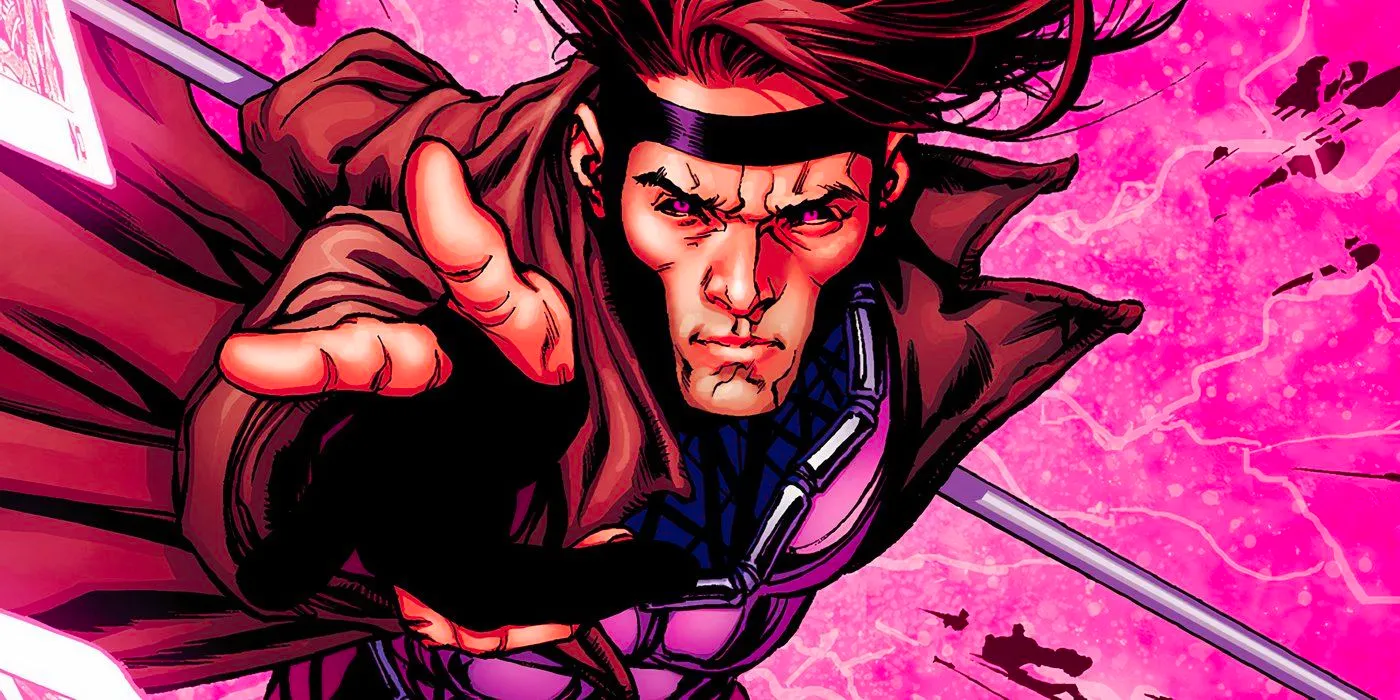 Gambit throwing playing cards in Marvel Comics Image