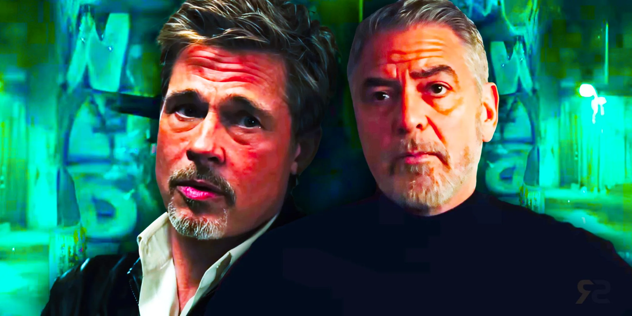 George Clooney and Brad Pitt in Wolfs Image