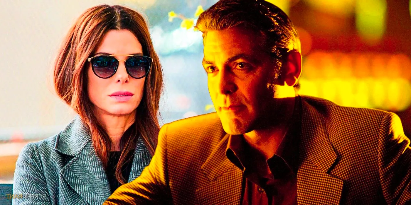 George Clooney as Danny Ocean in the Ocean's trilogy and Sandra Bullock as Debbie in Ocean's 8 Image