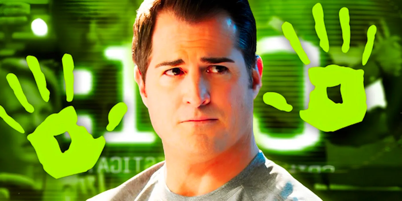 George Eads' Nick Stokes frowning in CSI Image