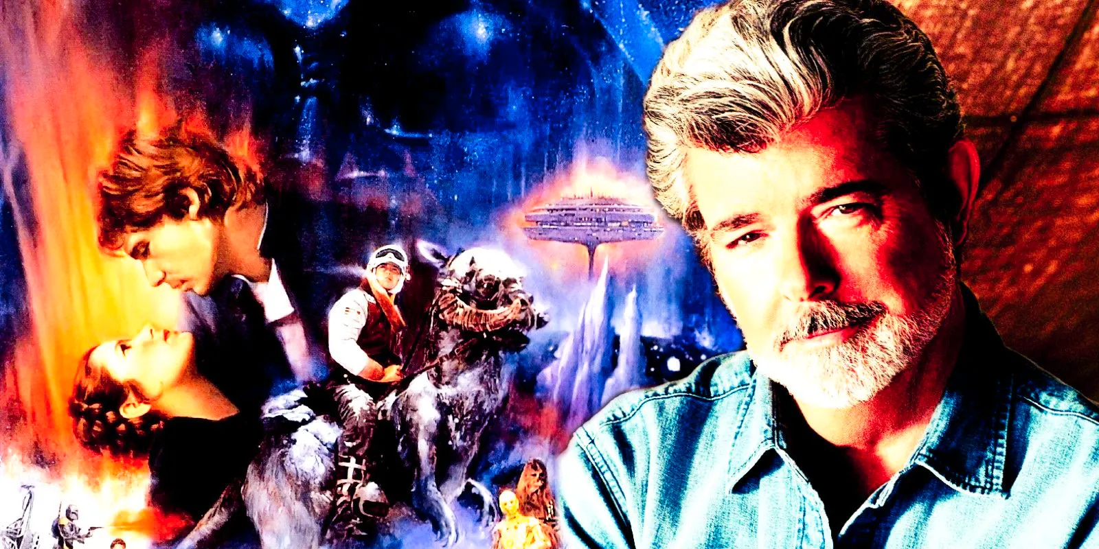 George Lucas and The Empire Strikes Back Poster  Image