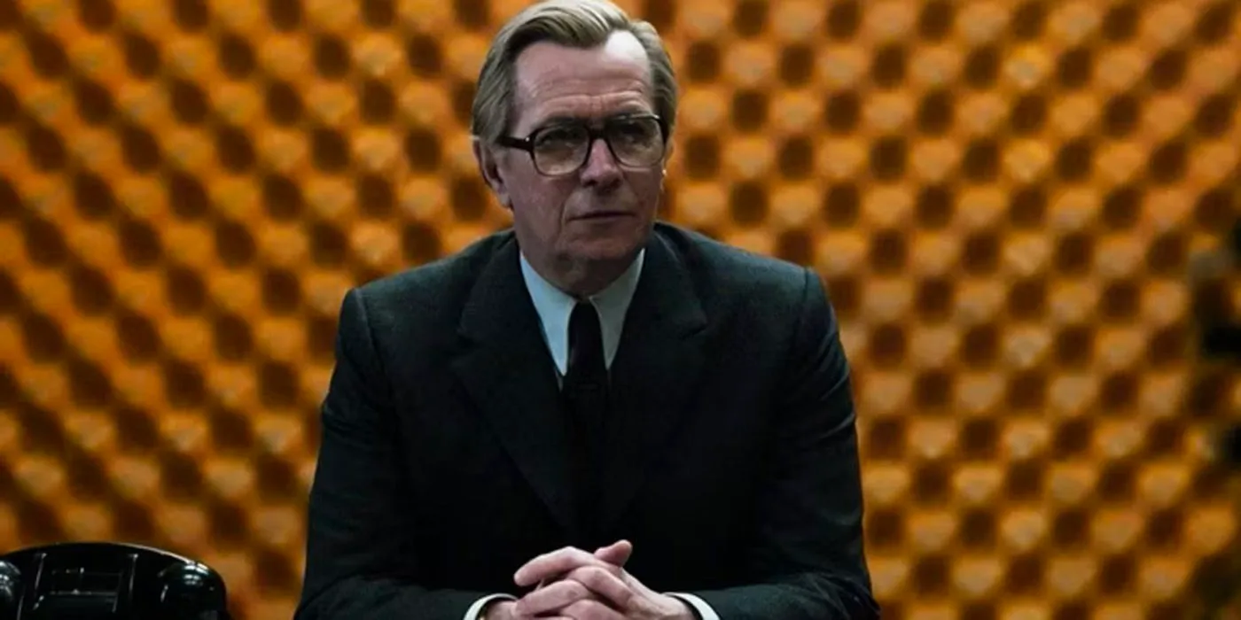 George Smiley in a meeting room in Tinker Tailor Soldier Spy Image