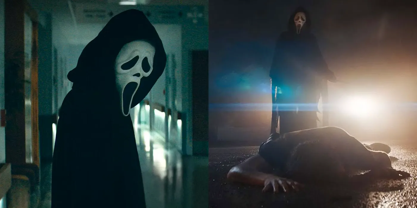 Ghostface stalks his victims in Scream 5 Image