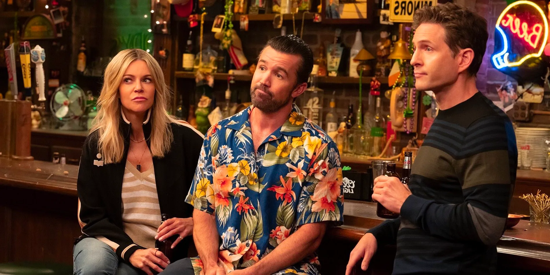 Glen Howerton Rob McElhenney and Kaitlin Olson in Its Always Sunny in Philadelphia Image