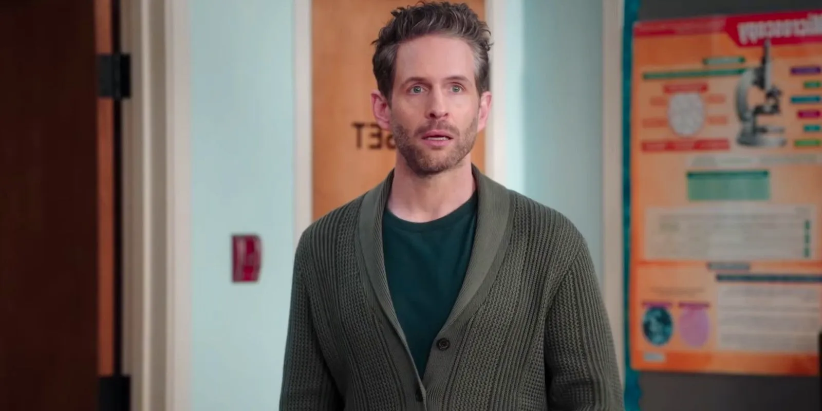 Glenn Howerton looking shocked in A.P. Bio Image