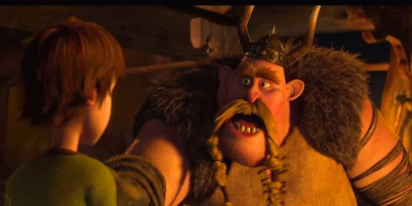 Gobber talks to Hiccup in How to Train Your Dragon Image