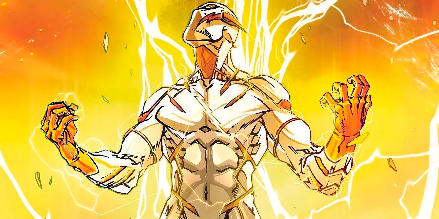 Godspeed raising his arms in DC comics Image