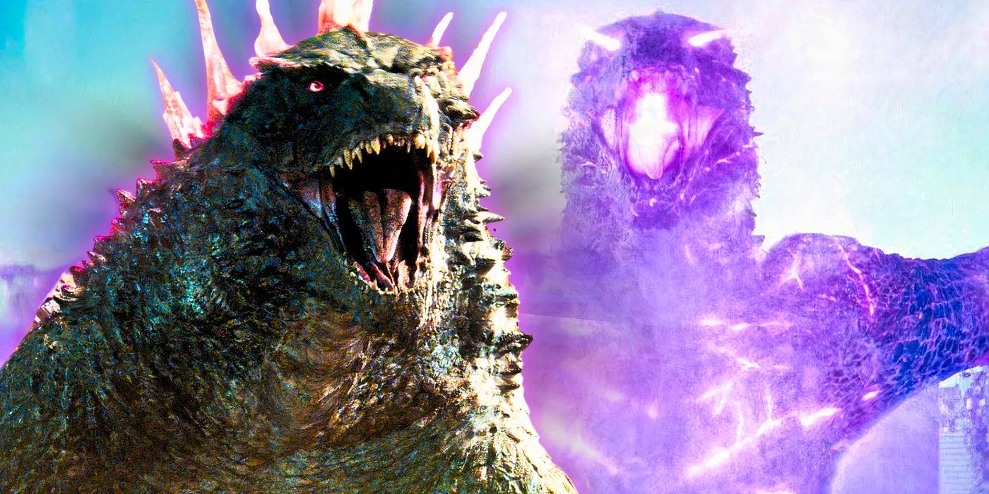 Godzilla using his powers in Godzilla x Kong MonsterVerse Legendary Pictures Image