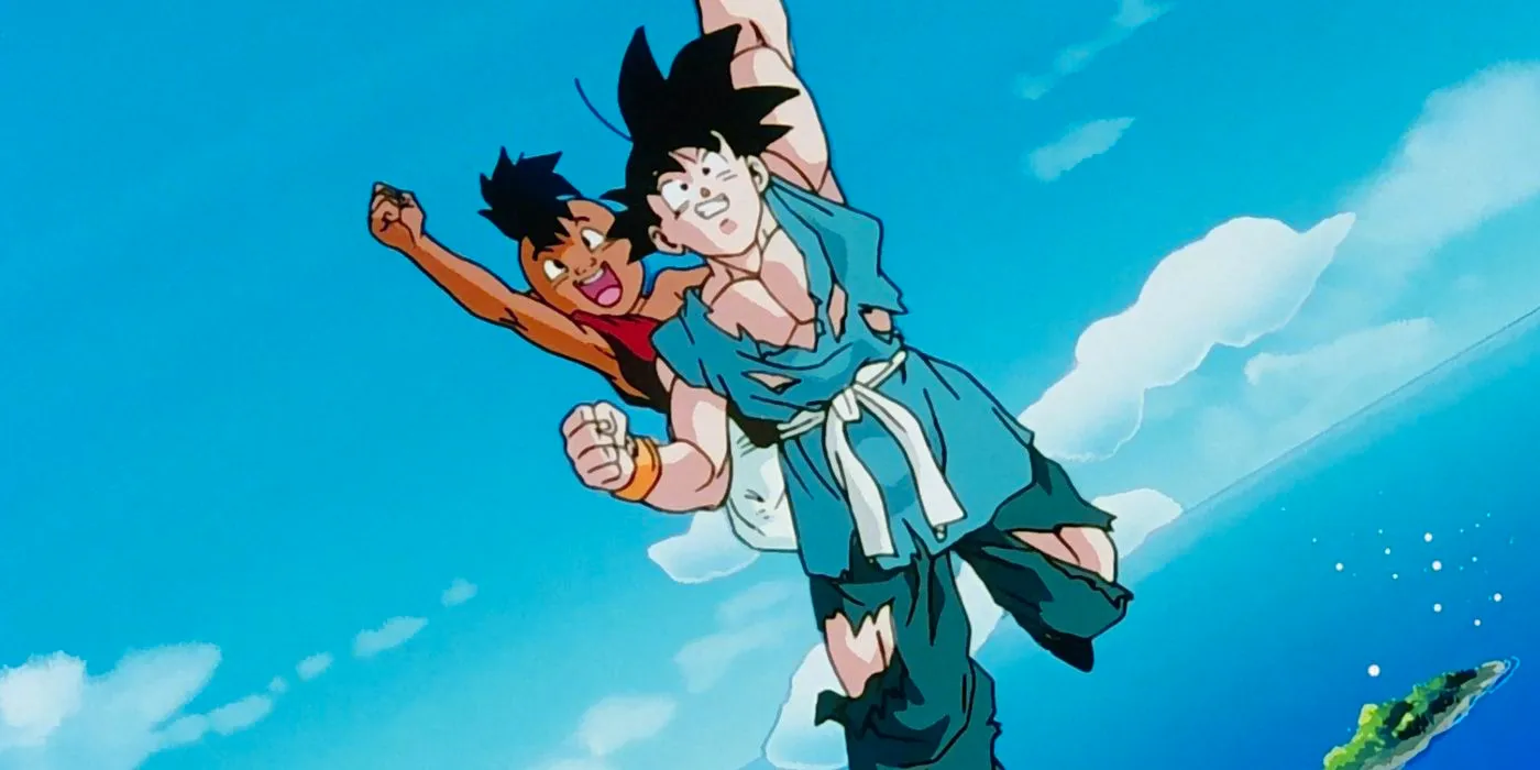 Goku and Uub in Dragon Ball Z final episode Image