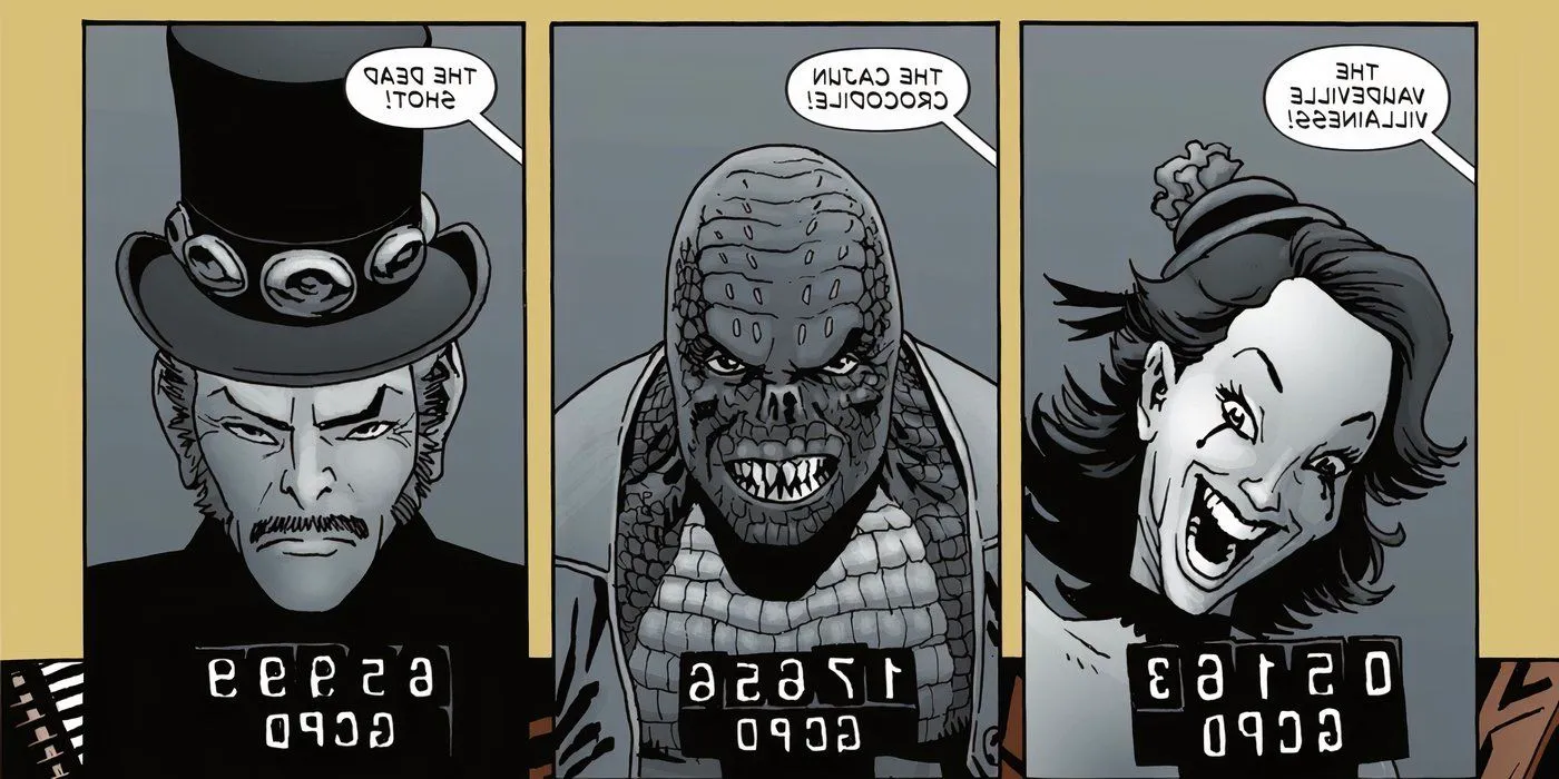 Gotham by Gaslight's new Suicide Squad lined up in mugshot photos Image