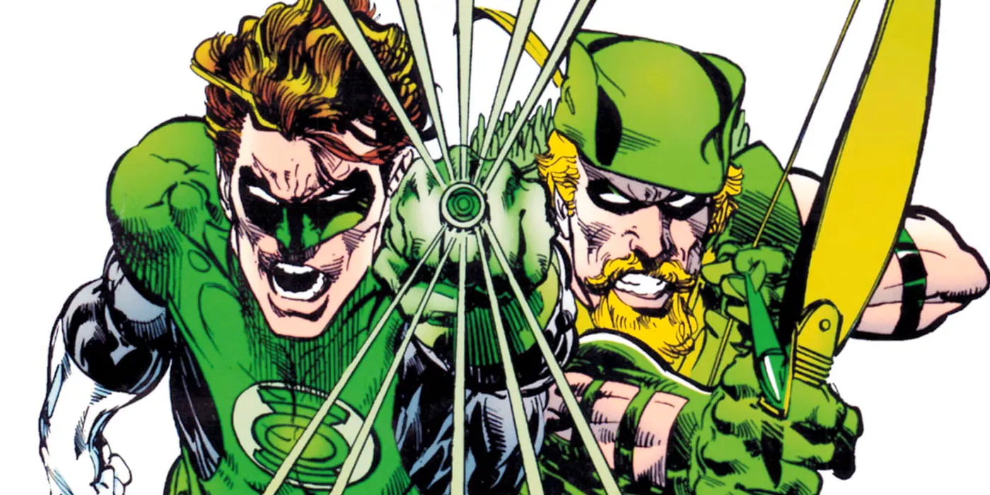 Green Arrow and Green Lantern Comic Cover Image