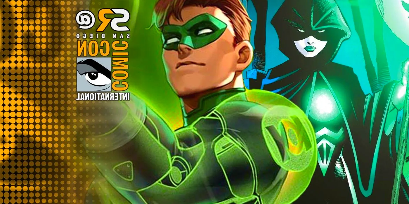 green lantern hal jordan and green lantern dark with sdcc overlay Image