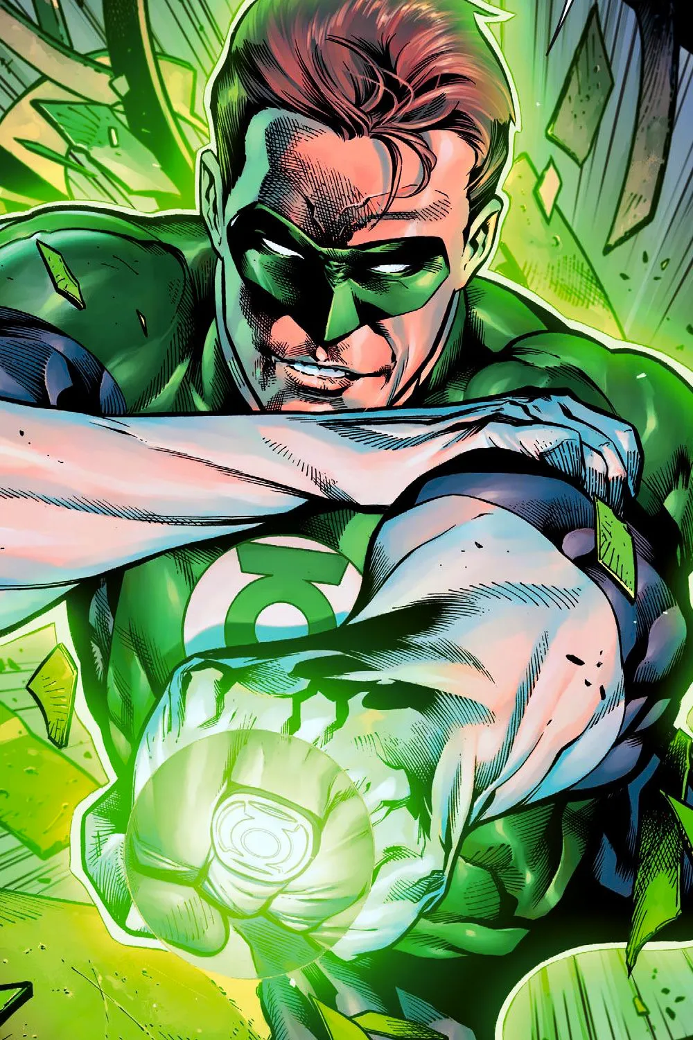 Green Lantern Hal Jordan in Ivan Reis Comic Art Image