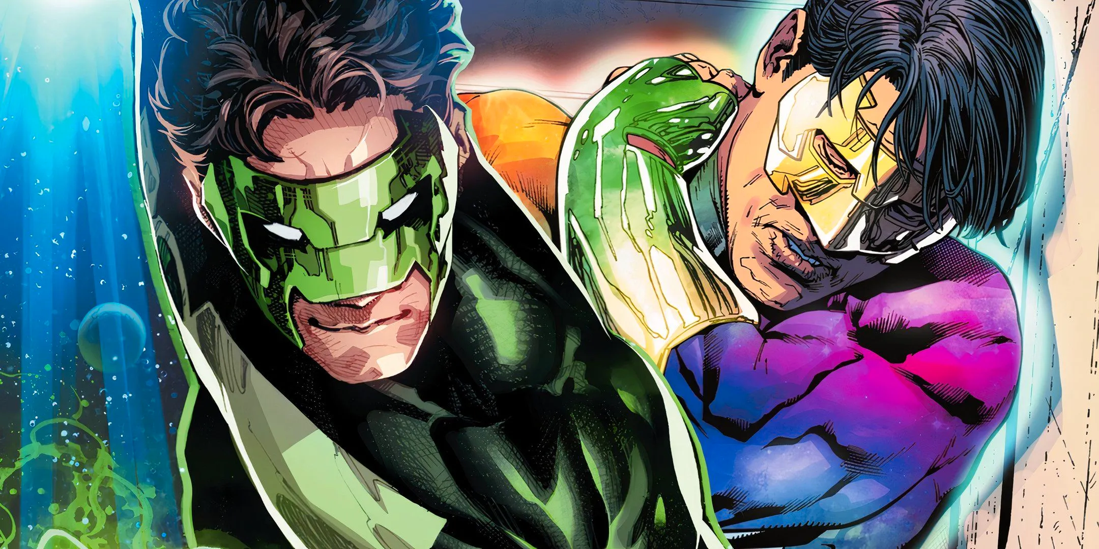 Green Lantern Kyle Rayner and Rainbow Costume DC Image