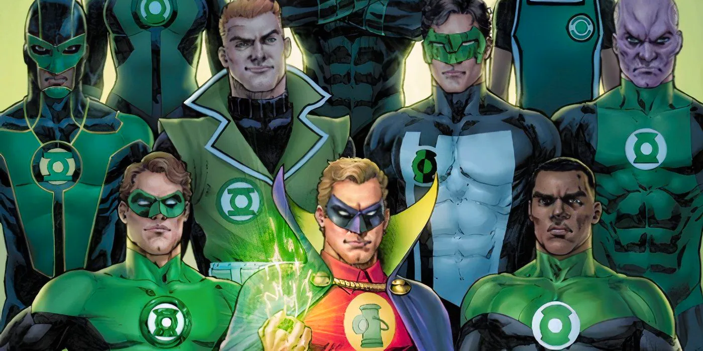 Green Lanterns Hal Jordan John Stewart Alan Scott Kyle Rayner Image