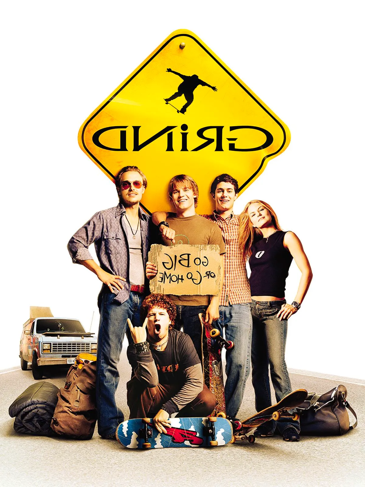 grind (2003) movie poster with all the characters standing in a road Image