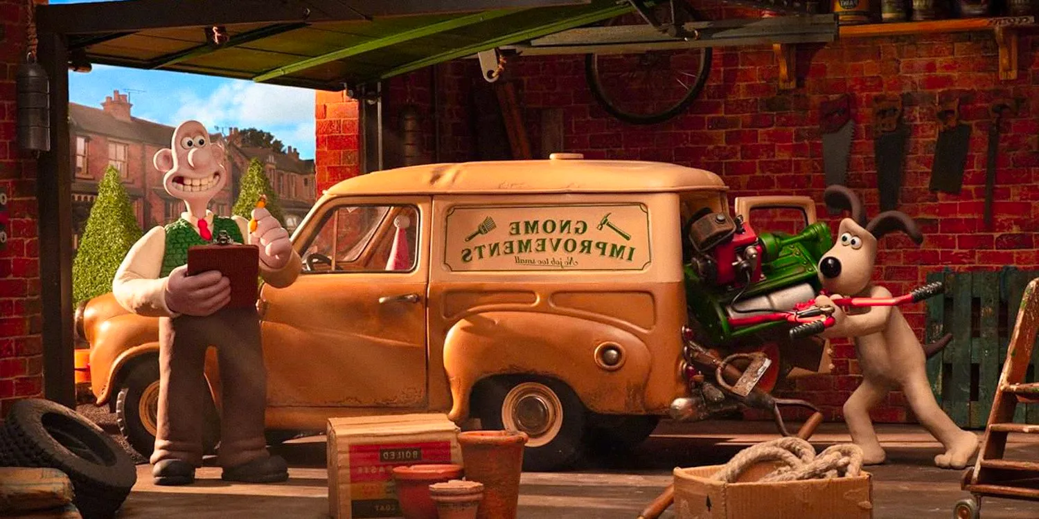 Gromit's piling tools into the van, and Wallace's making sure they've got everything in Wallace & Gromit: Vengeance Most Fowl Image