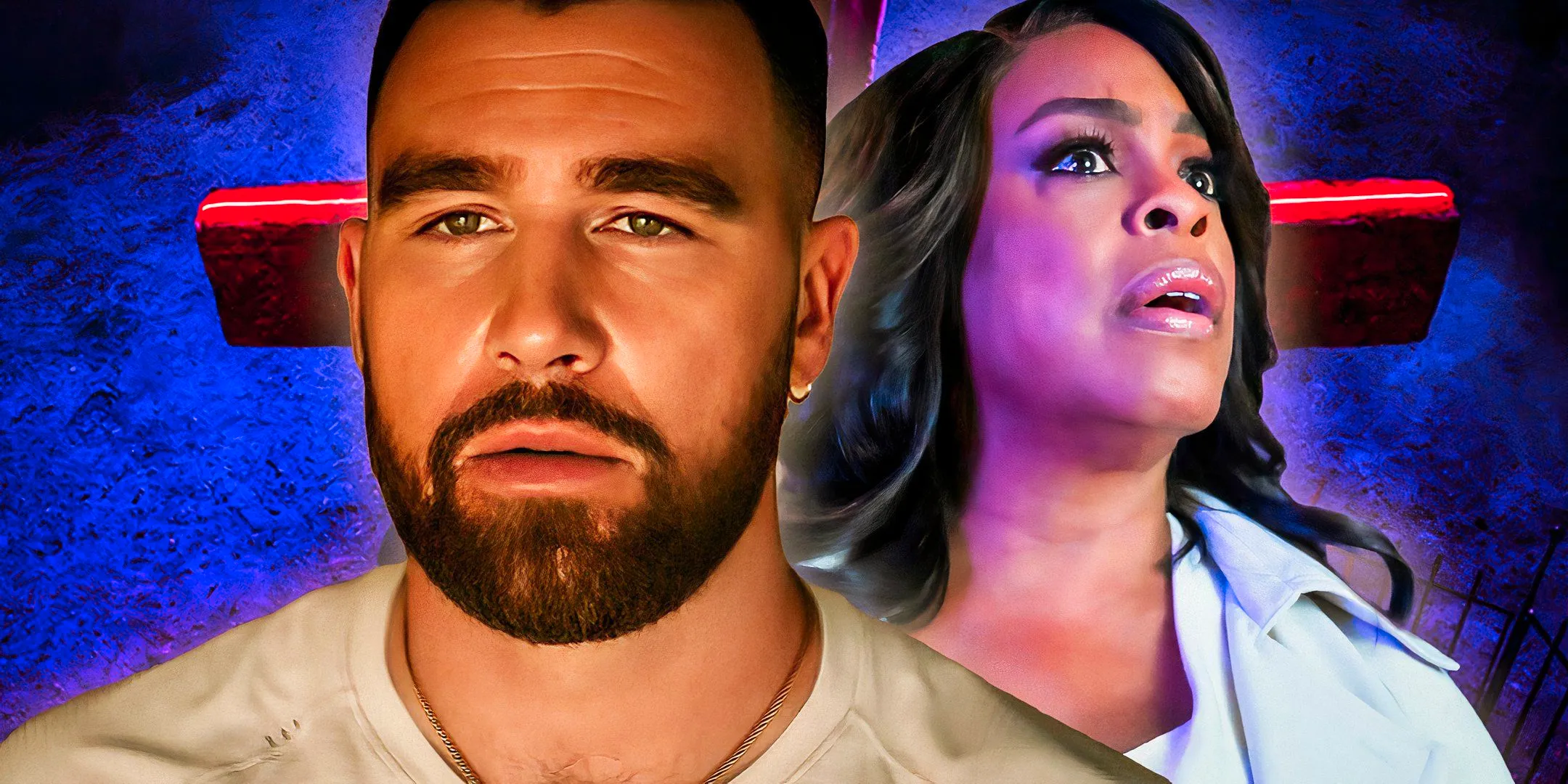 Grotesquerie Niecy Nash and Travis Kelce Image