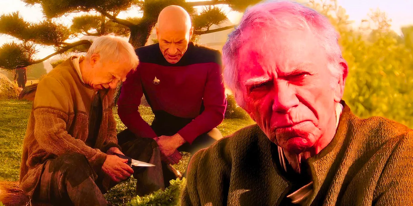 Groundskeeper Boothby with Captain Picard on Star Trek The Next Generation. Image