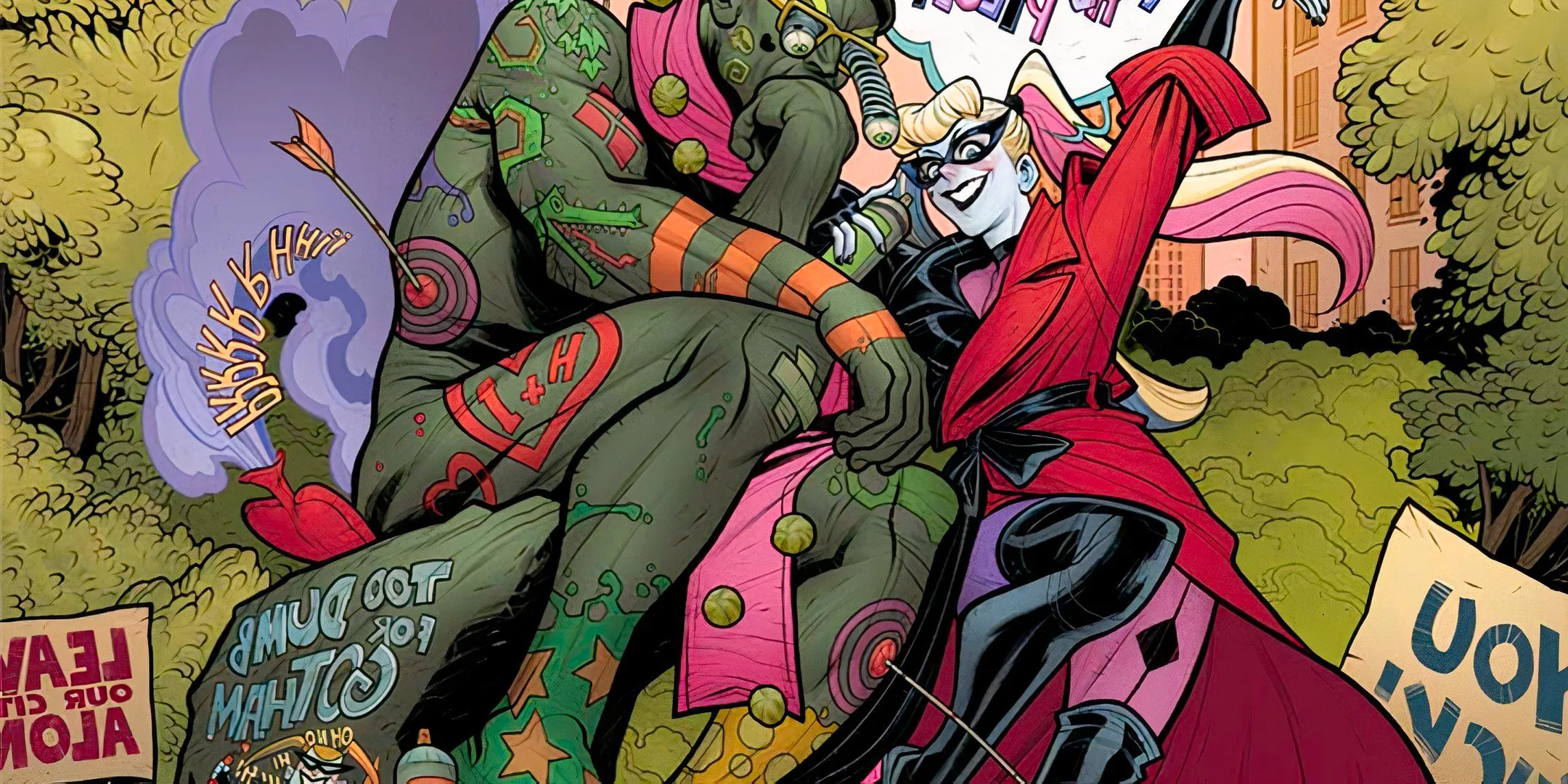 Harley Quinn After Defacing The Thinker DC Featured DC Image