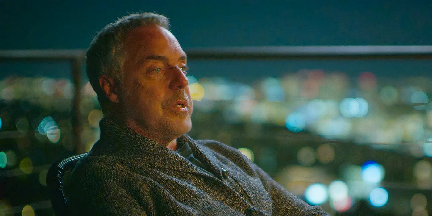 Harry Bosch (Titus Welliver) talks on Bosch: Legacy Image