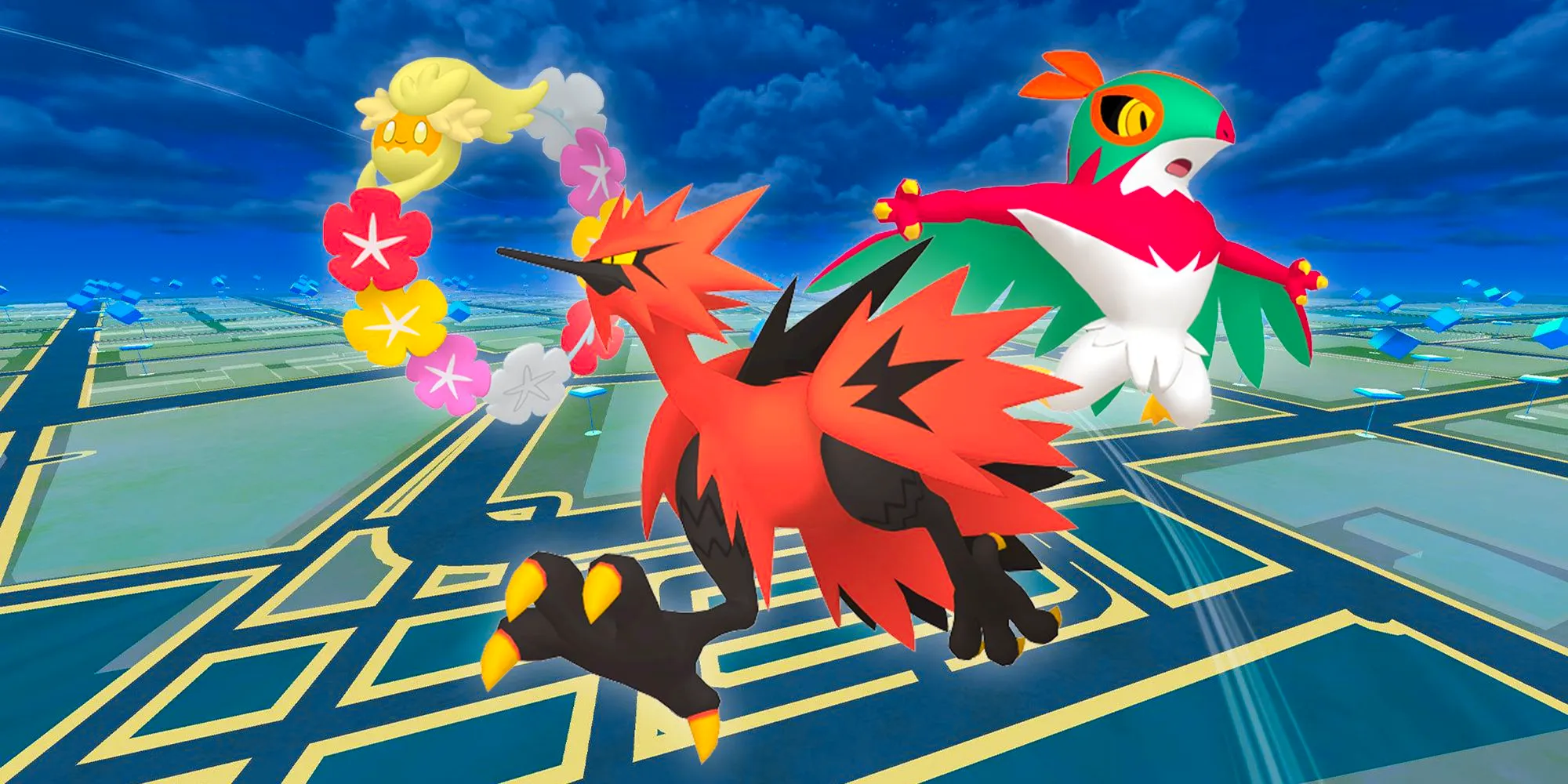 Hawlucha, Galarian Zapdos, and Comfey appearing as some of the rarest Pokemon In Pokemon GO Image