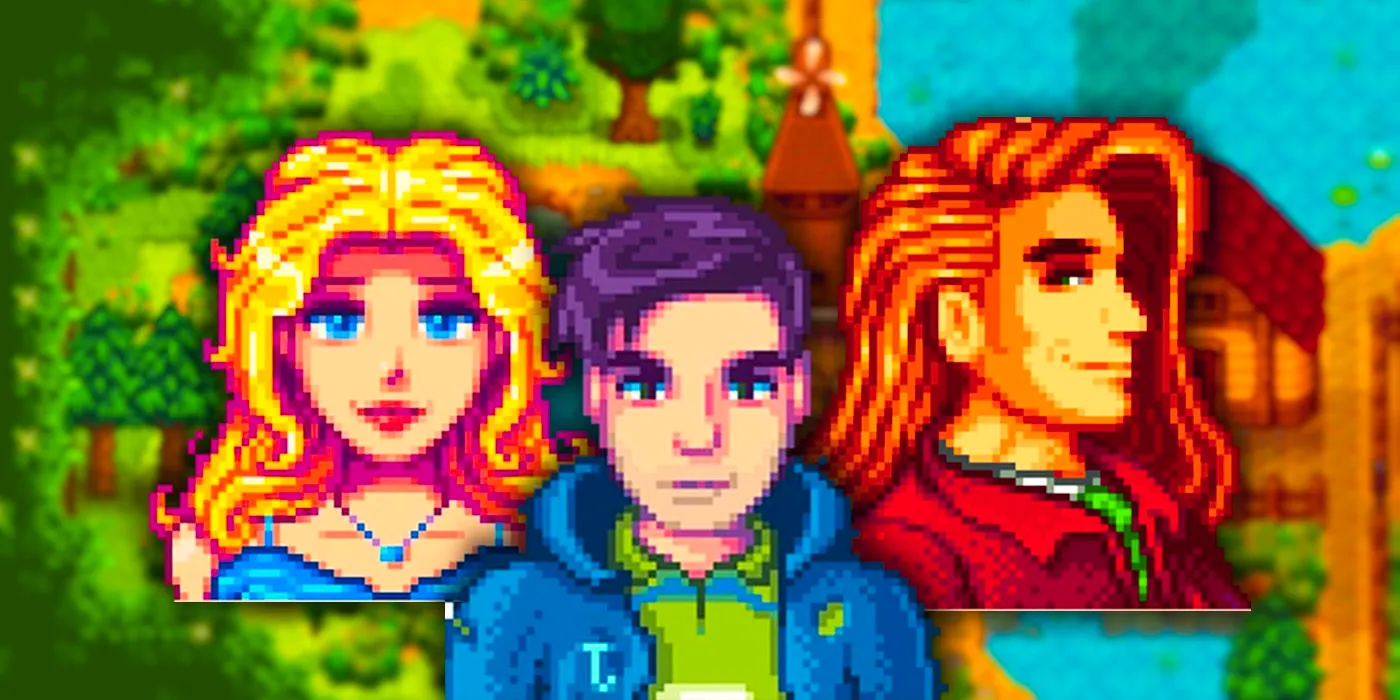 Hayley, Elliott and Shane from Stardew Valley Image