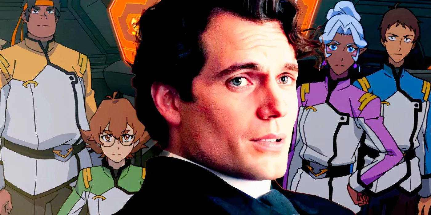 Henry Cavill from Enola Holmes 2 in front of the Voltron cast Image