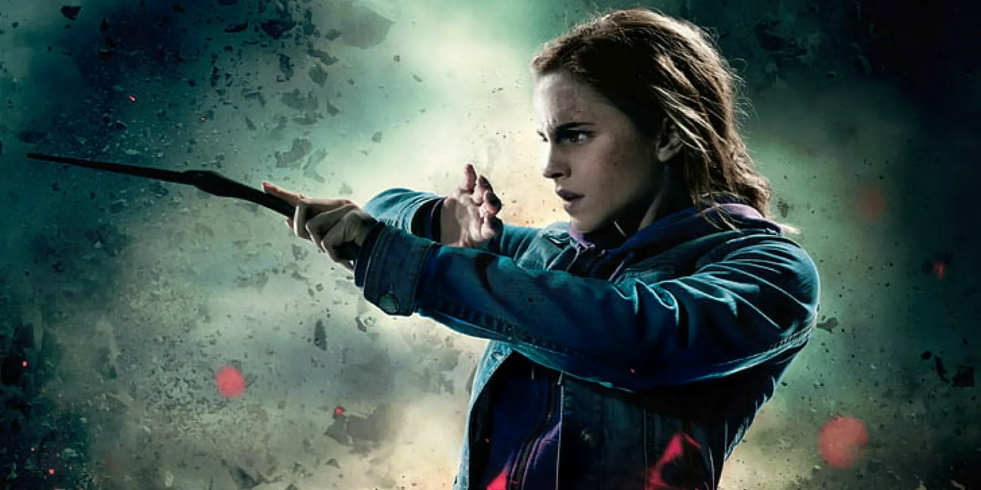 Hermione Granger in a Deathly Hallows poster cropped Image