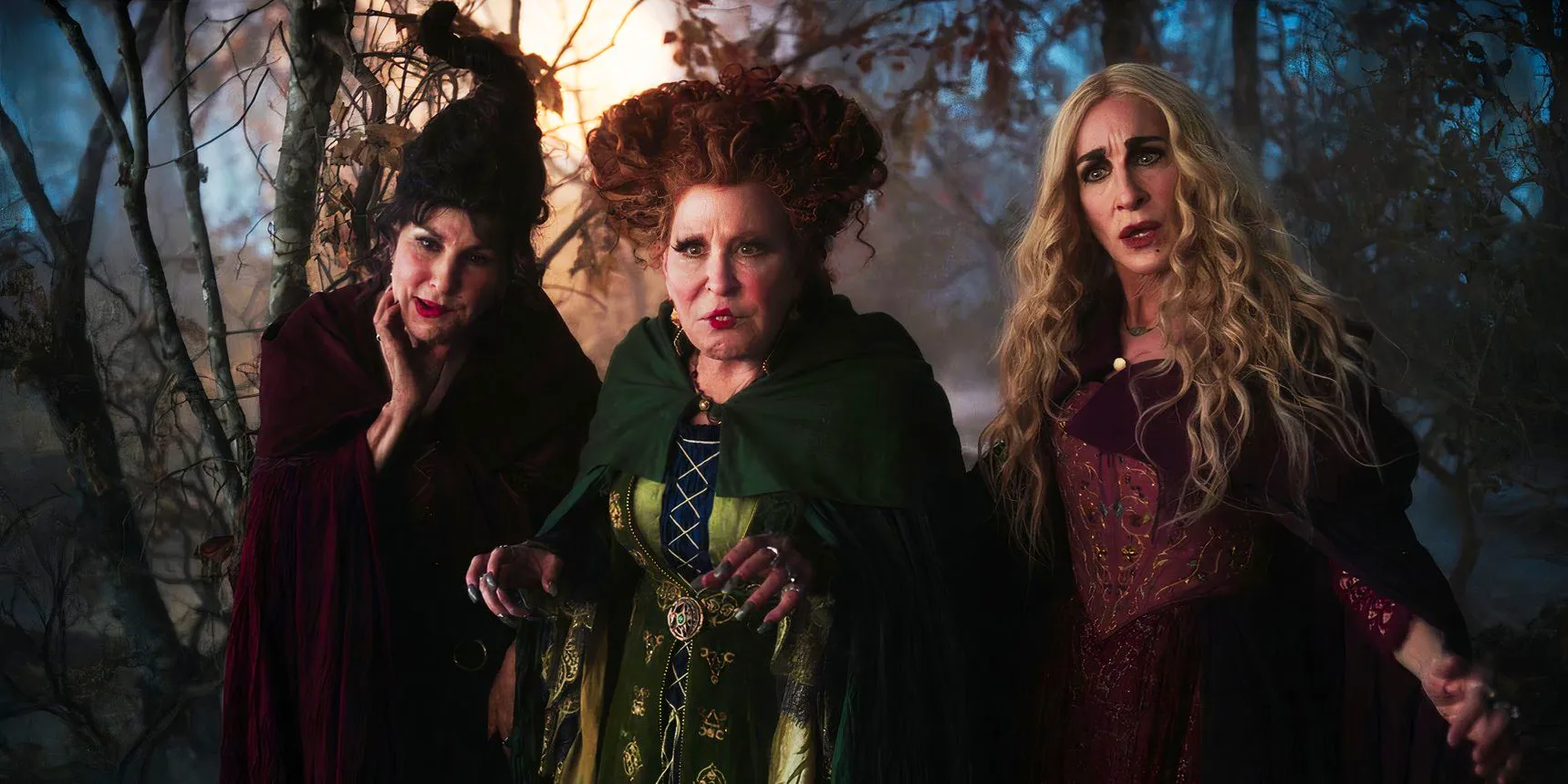 Hocus Pocus 2 Sarah Winifred and Mary in the woods Image