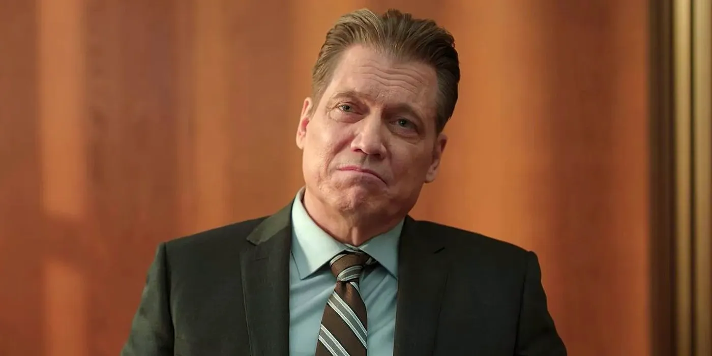 Holt McCallany as Neil Bishop on the stand in The Lincoln Lawyer season 3 Image