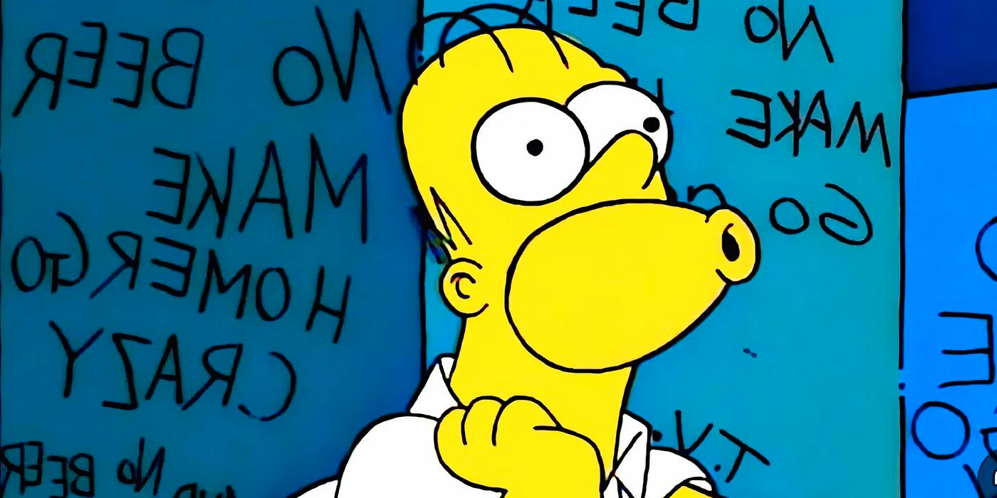 Homer Simpson %22goes crazy%22 in The Shinning from The Simpsons Treehouse of Horror V Image