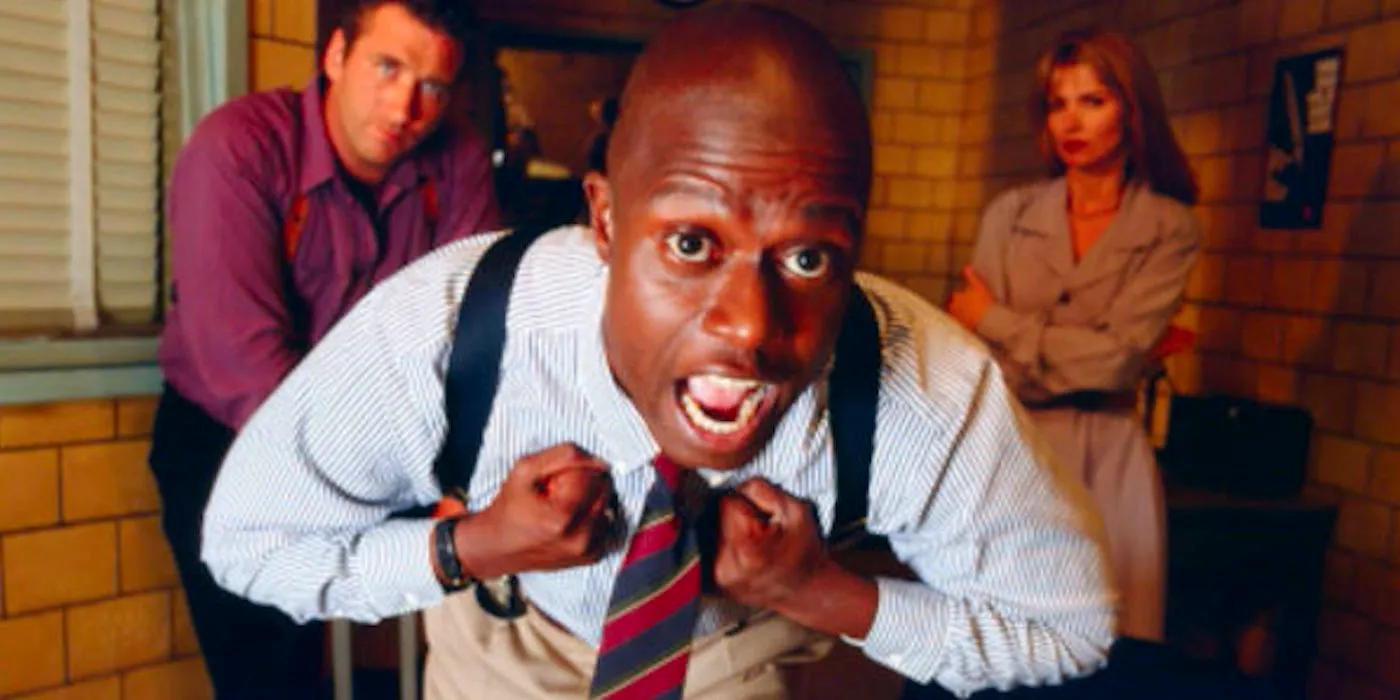 Homicide: Life on the Street Andre Braugher as Det. Frank Pembleton, yelling Image