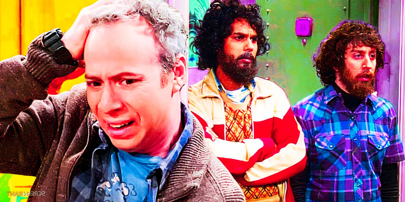 Howard, Raj, and Stuart in The Big Bang Theory Image