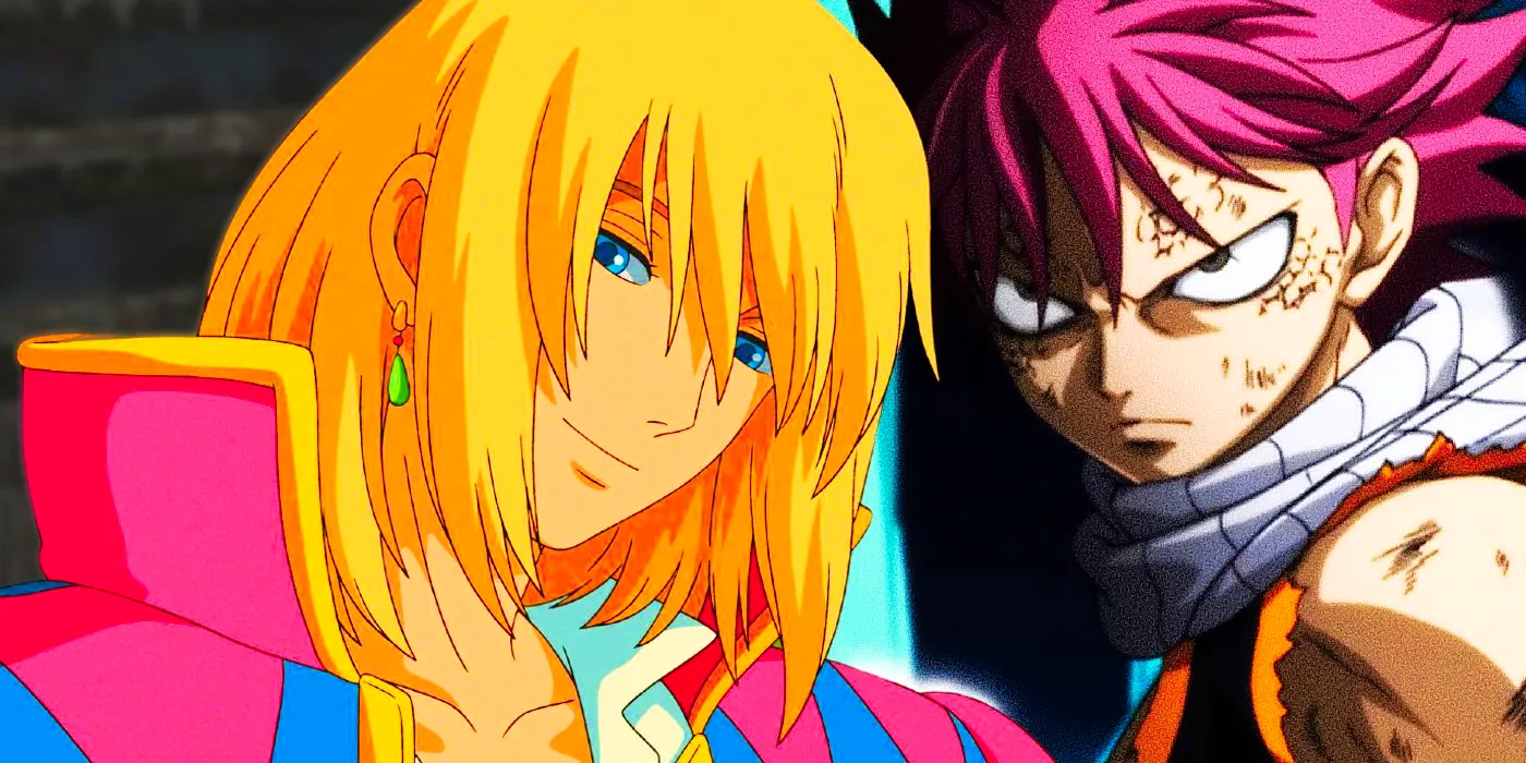 Howl From Miyazaki's Howl's Moving Castle and Natsu From Fairy Tail Image