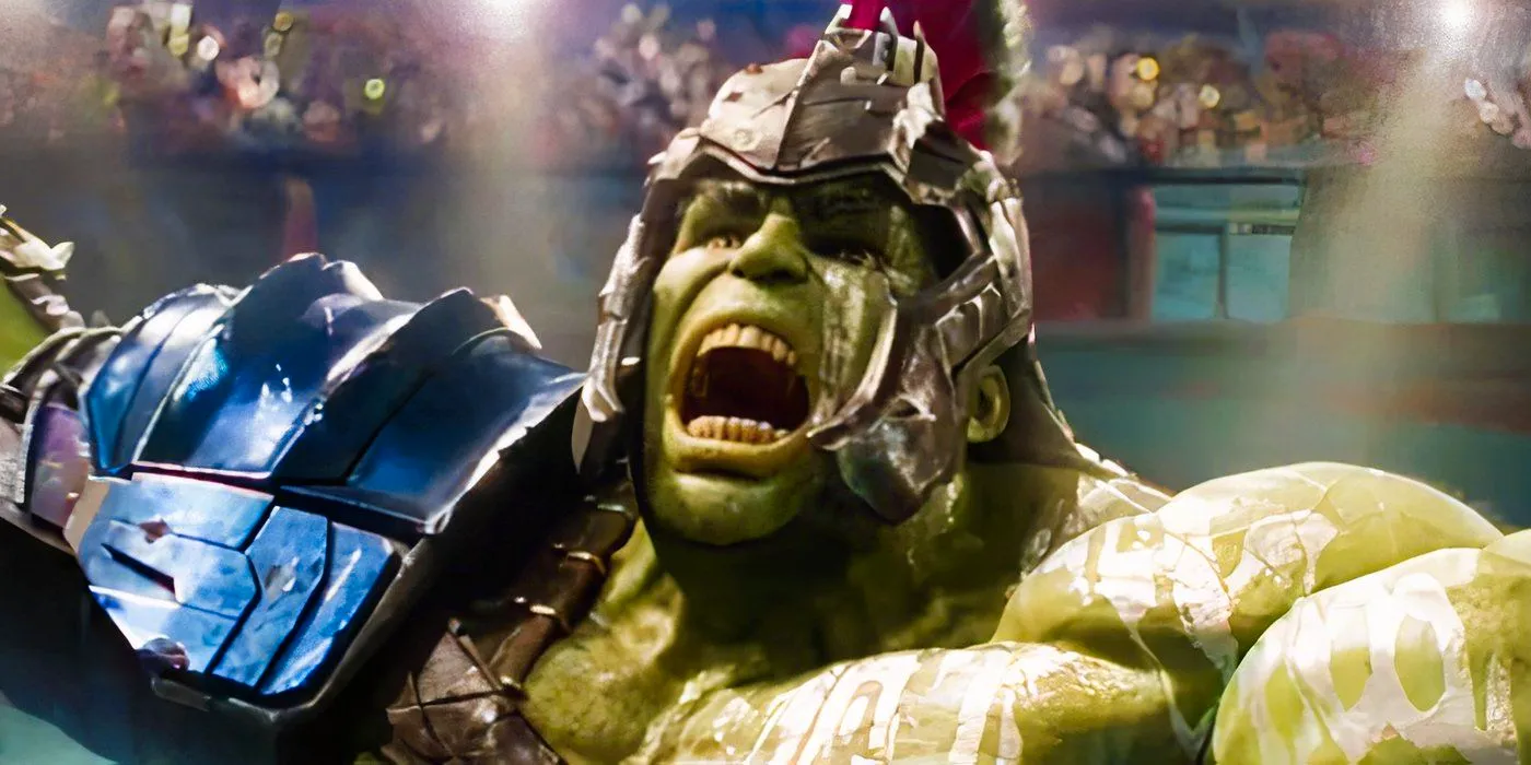 Hulk roaring in Thor Ragnarok Image