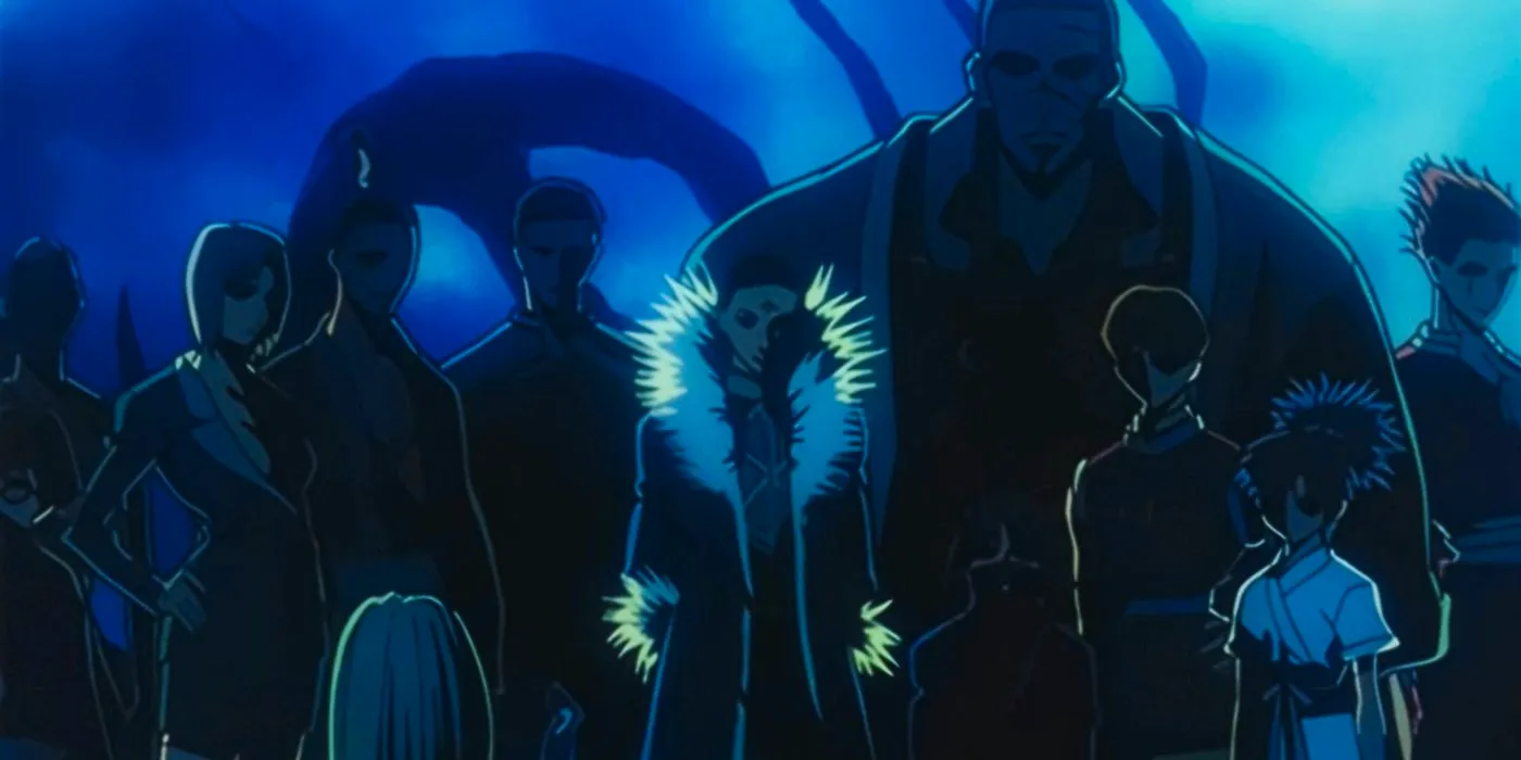 Hunter x Hunter's Phantom Troupe in shadows. Image