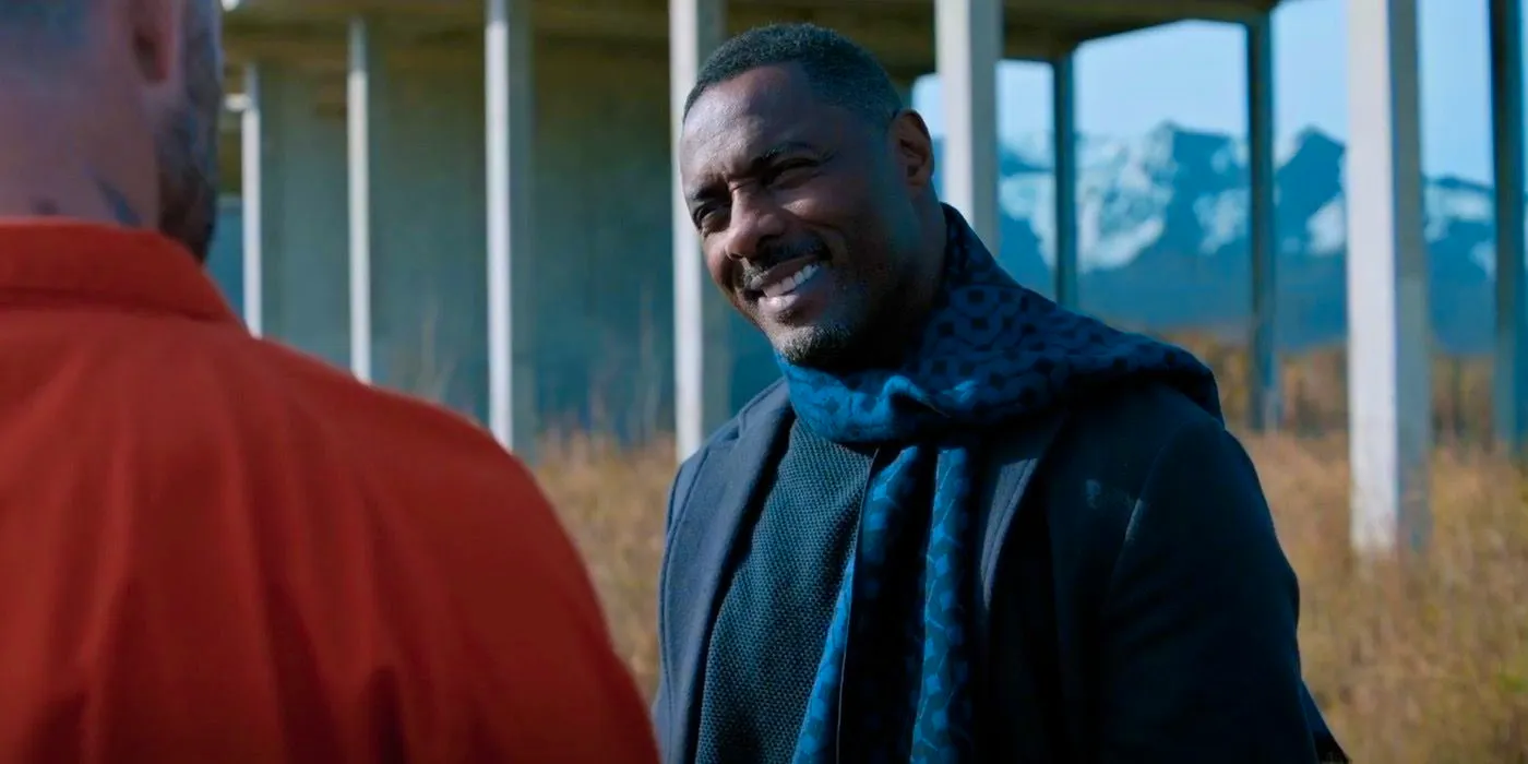 Idris Elba as Alcott at the end of Extraction 2 Image