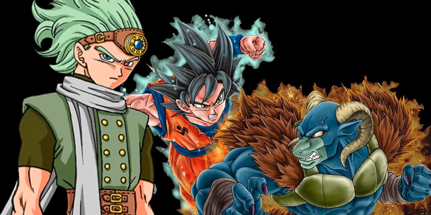 Image depicting Moro, Goku, and Granolah, representing the unadapted arcs of the manga. Image