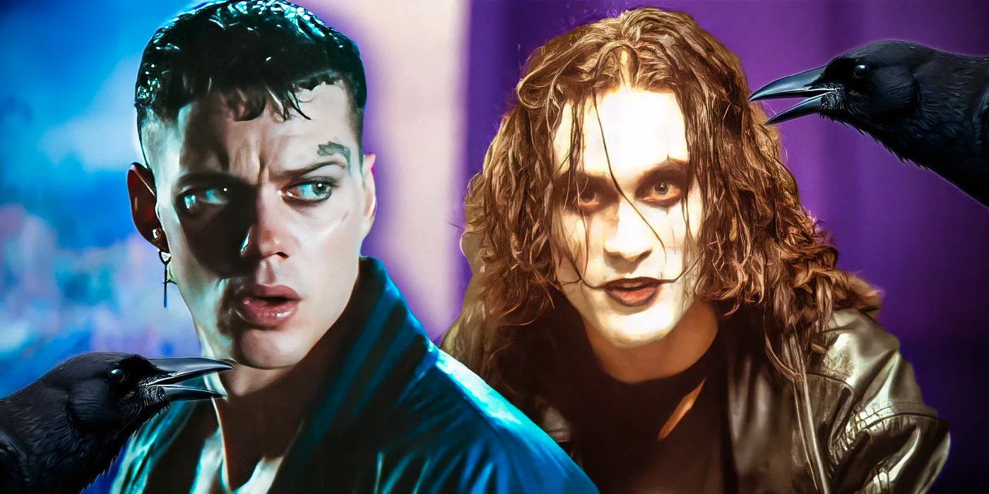 Imagery from The Crow 2024 and 1994 Image