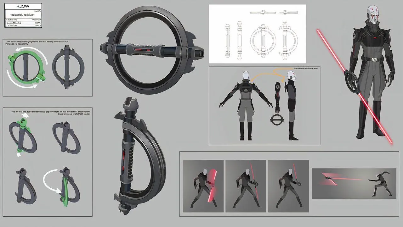 Imperial Inquisitors lightsaber concept art Image