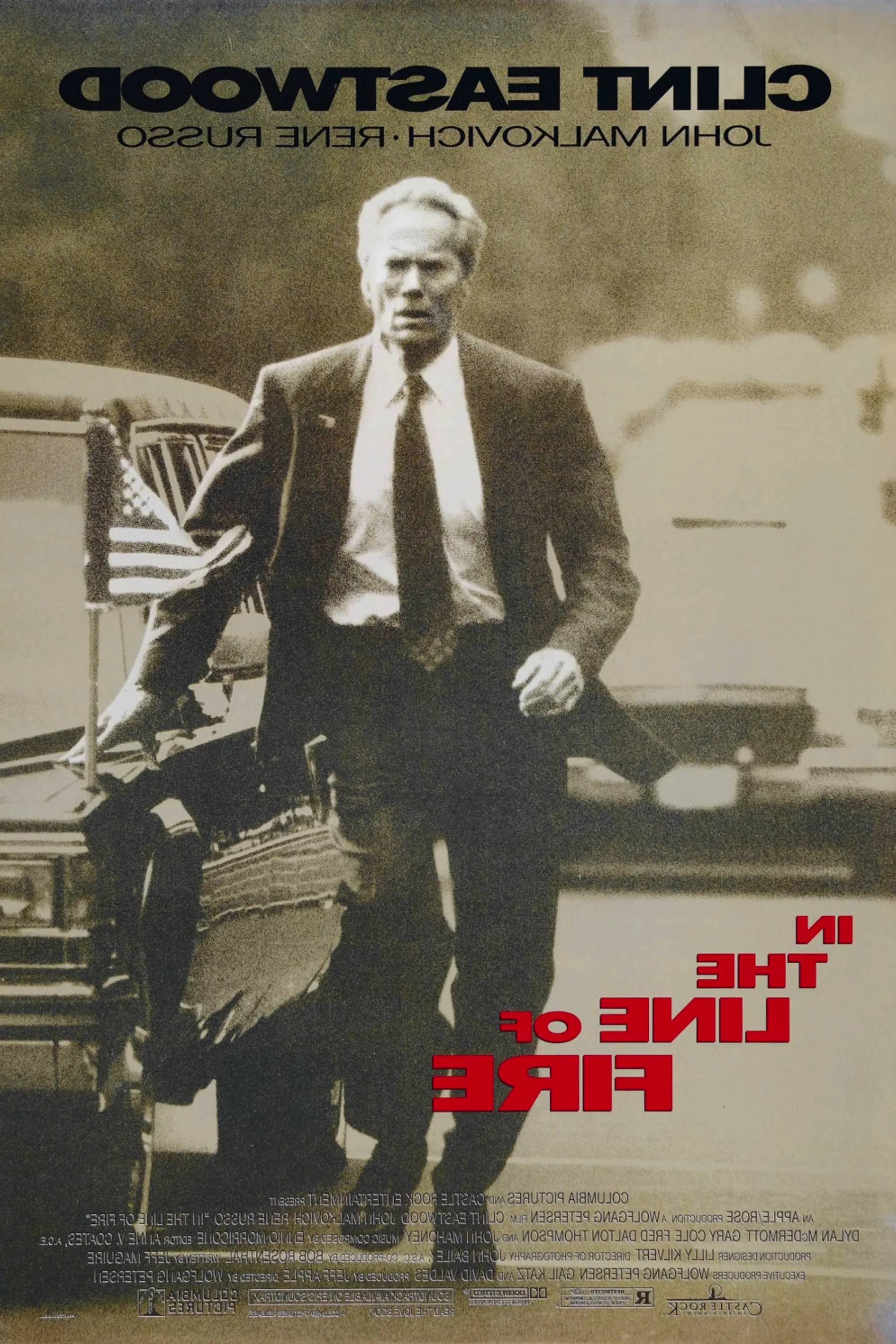 In the Line of Fire (1993) - Poster - Clint Eastwood Image