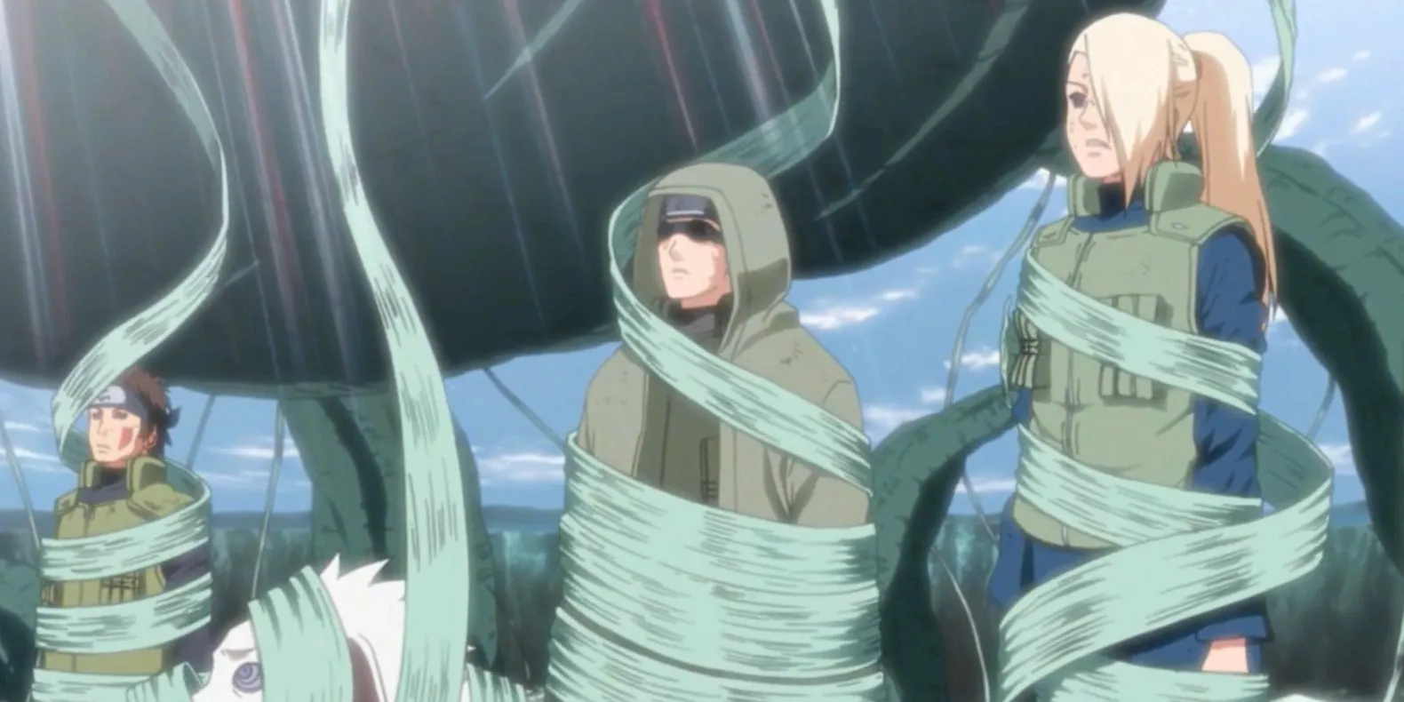 Ino Shino And Kiba Caught In The Infinite Tsukuyomi In Naruto Shippuden Image