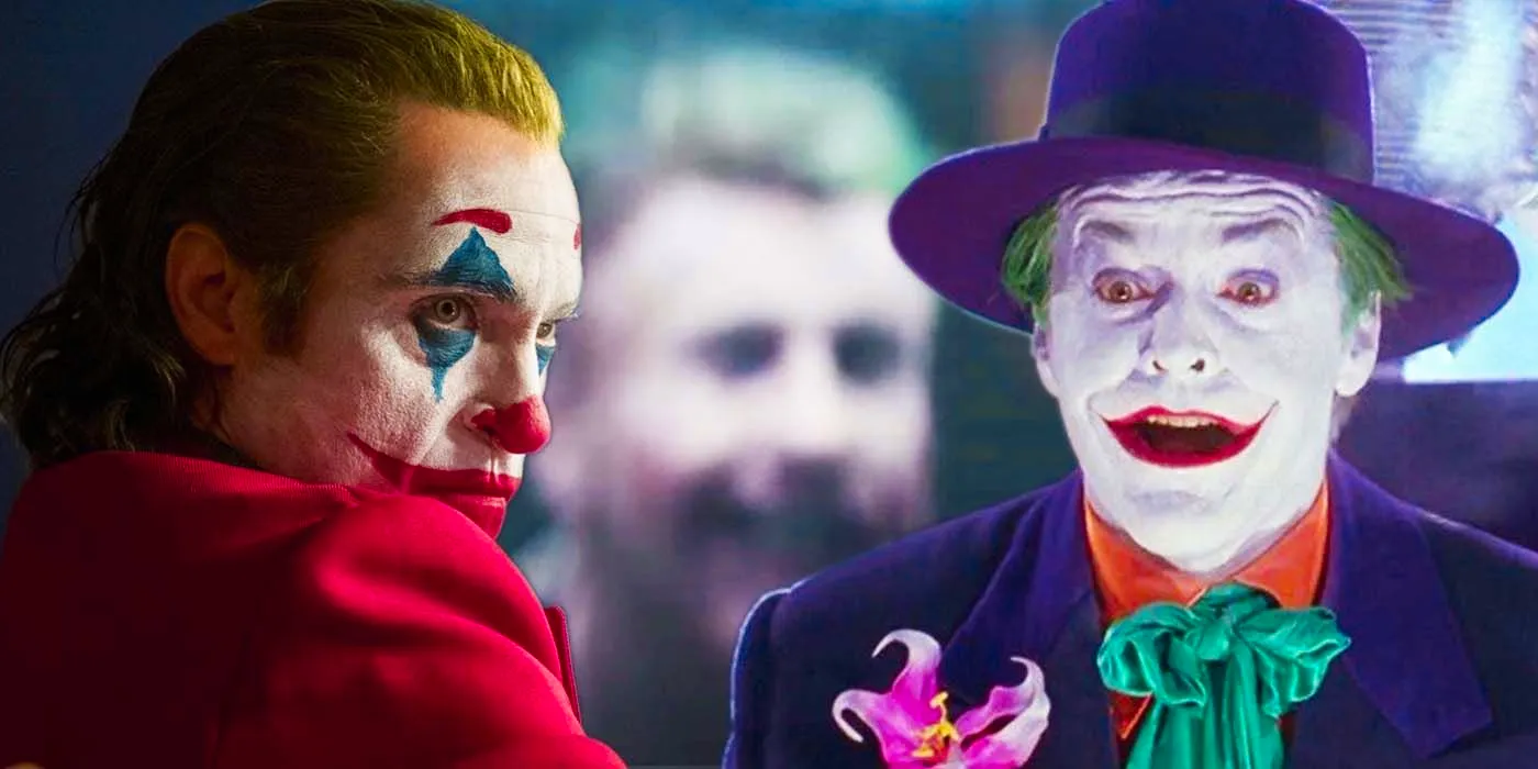 Jack Nicholson, Barry Keoghan, and Joaquin Phoenix as The Joker Image