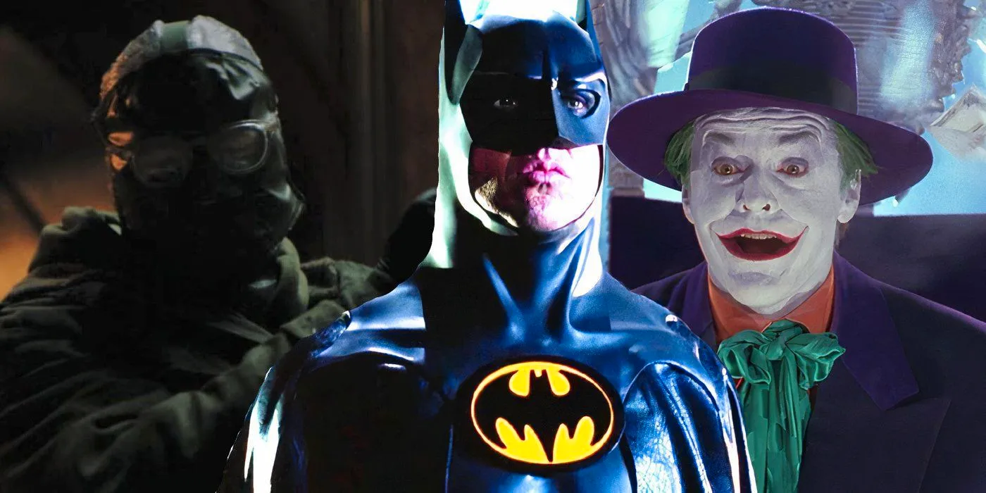 Jack Nicholson's Joker, Michael Keaton's Batman, and Paul Danos's Riddler Image