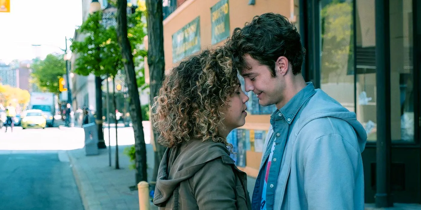 Jack Quaid and Jess Salgueiro in The Boys pilot episode Image