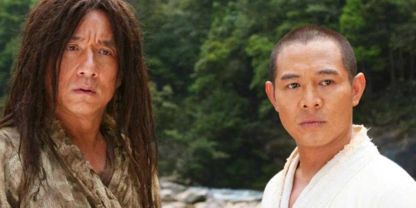 Jackie Chan and Jet Li looking confused in The Forbidden Kingdom Image