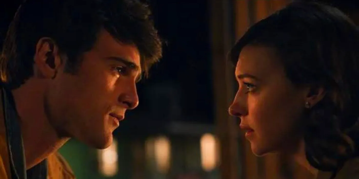 Jacob Elordi and Daisy Edgar-Jones stare into each other's eyes. Image